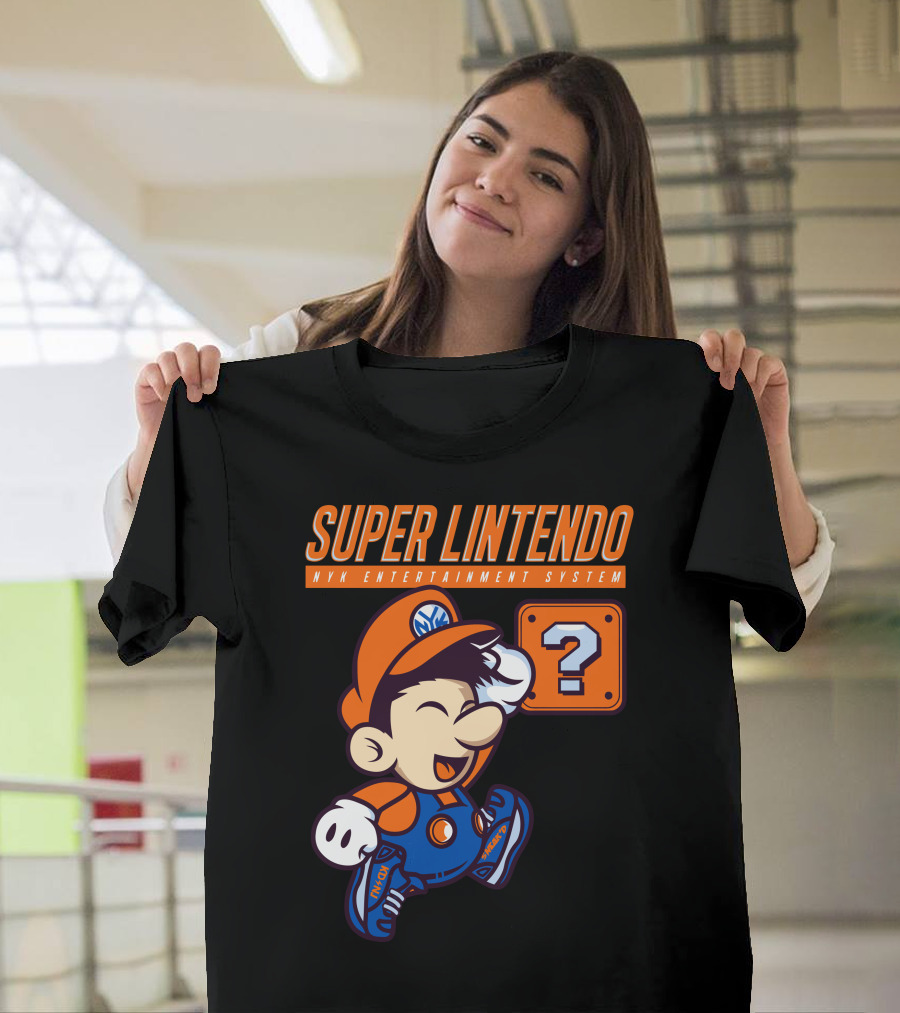 Super Lintendo NYK Entertainment System Question Block T-Shirt