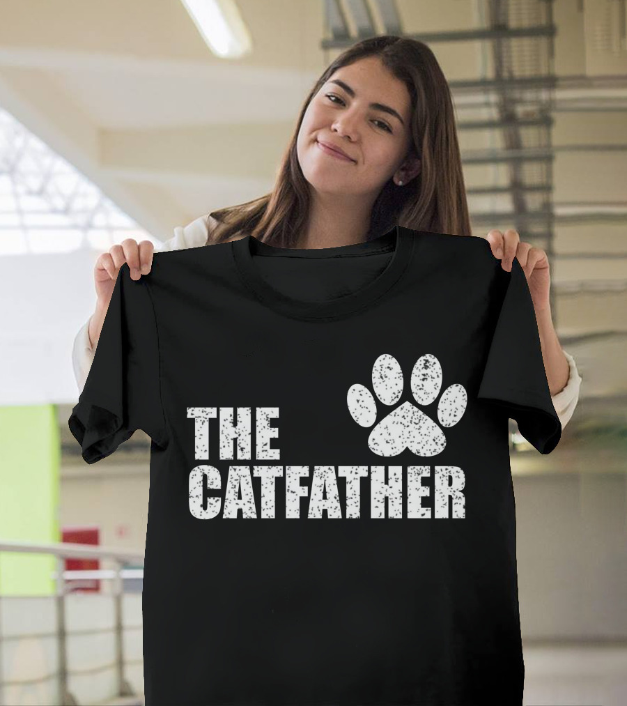 THE CATFATHER Paw Prints T-Shirt