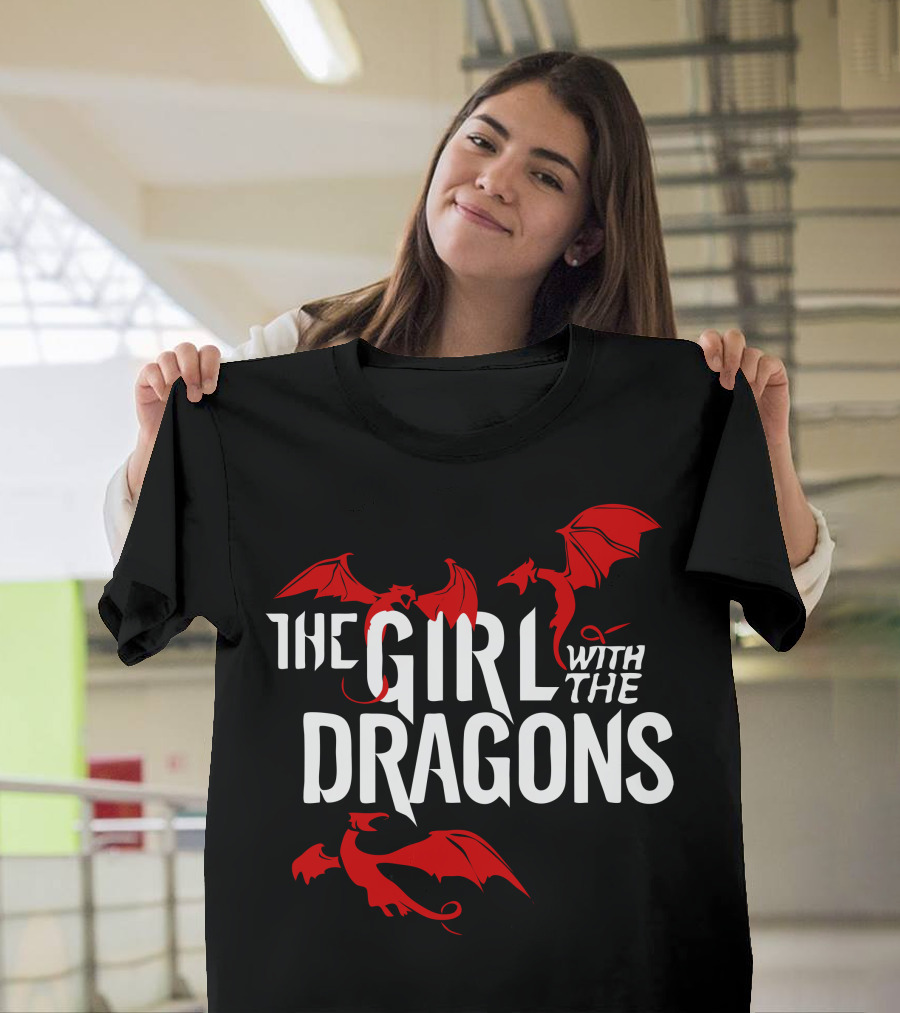 The Girl With The Dragons Flying Red T-Shirt