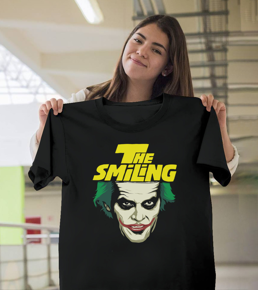 The Smiling Face with Green Hair and Dark Eyes T-Shirt