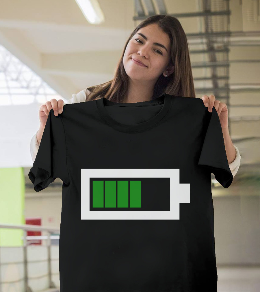 Full Battery Green Charged T-Shirt