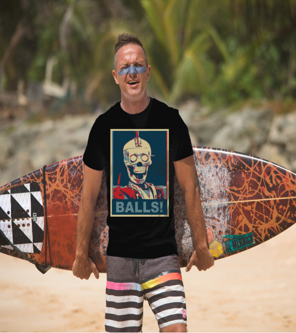 Geoff Robot Balls Craig Ferguson Late Show T-Shirt