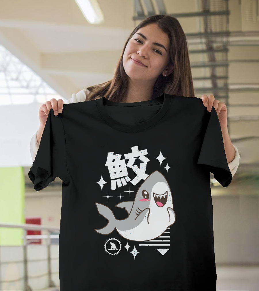 Kawaii Shark Sparkle T-Shirt