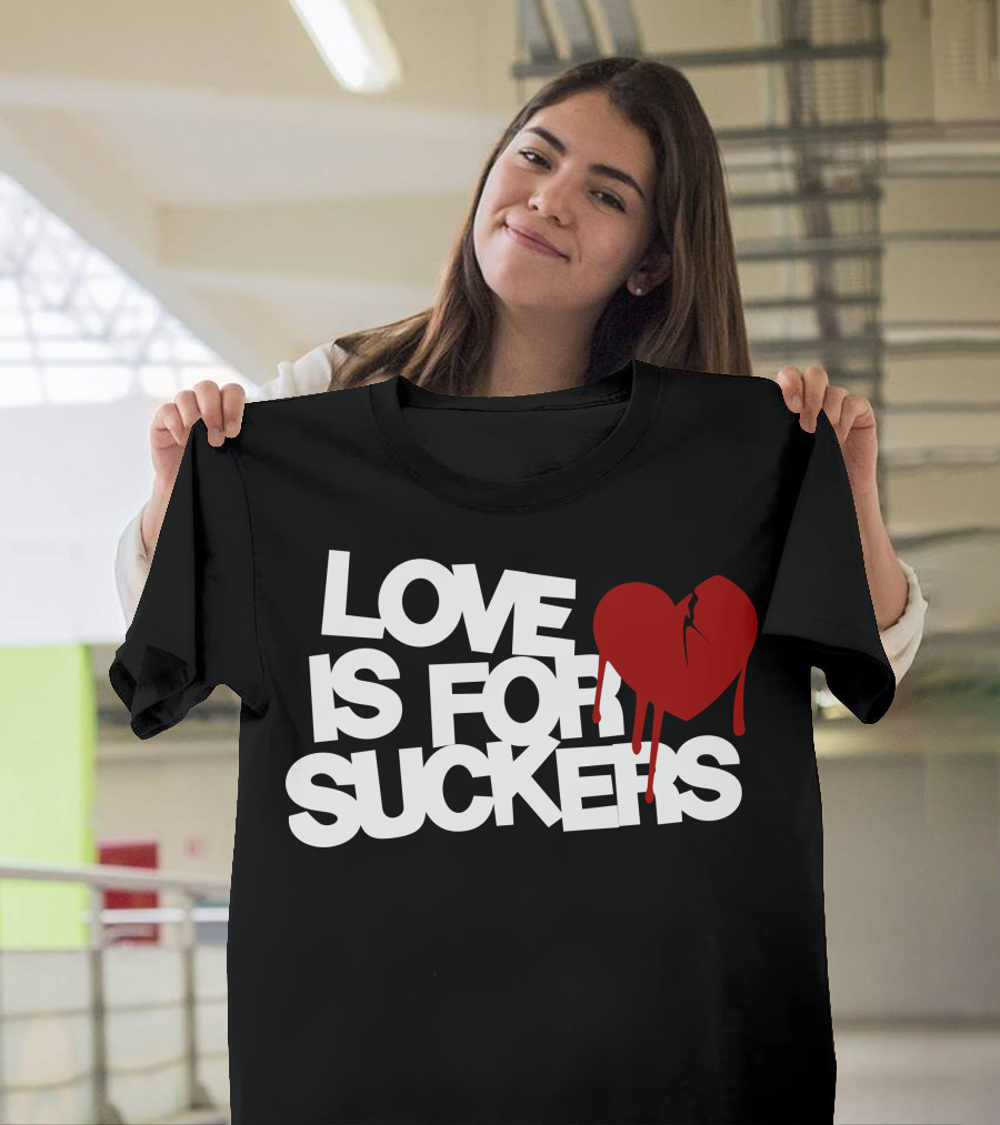 Love Is For Suckers Broken Heart Iconic T-Shirt