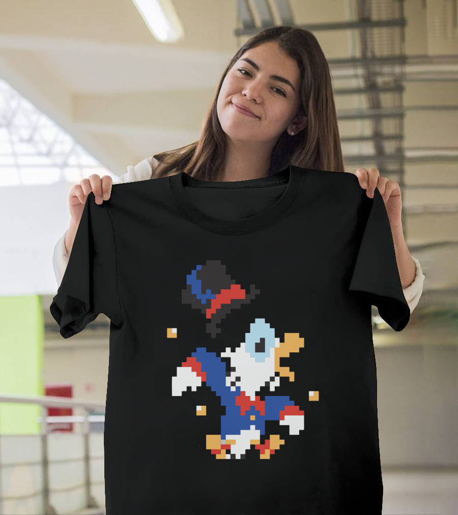 McDuck Hunt 1987 Pixel Art Retro Gaming T-Shirt
