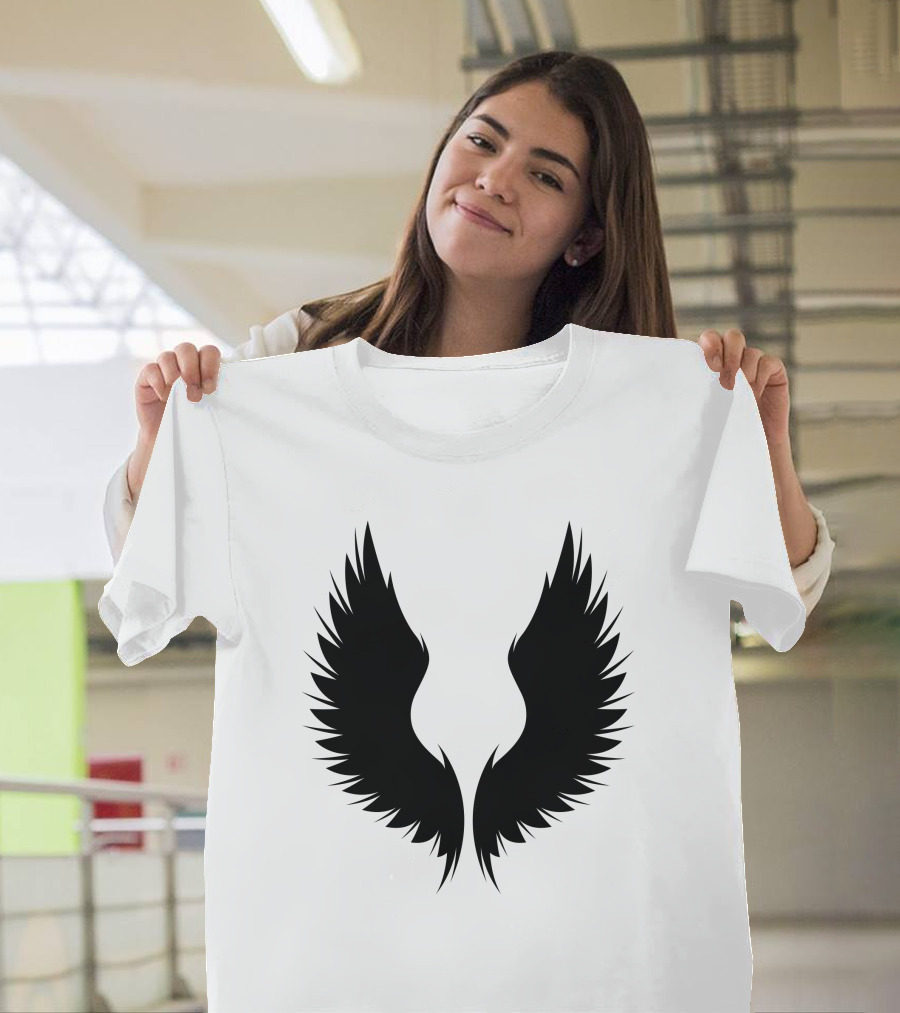 Dragon Wings Black Feather T-Shirt