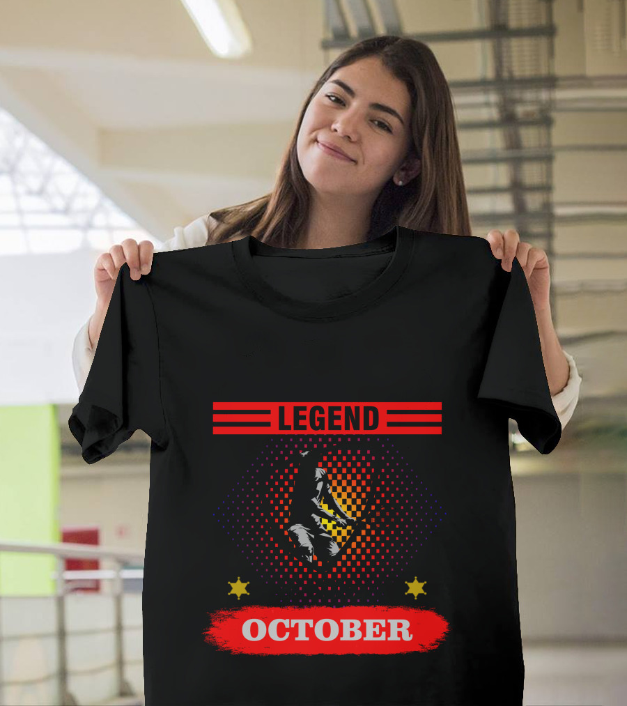 Tennis Legend October Birth Celebrated with Iconic T-Shirt