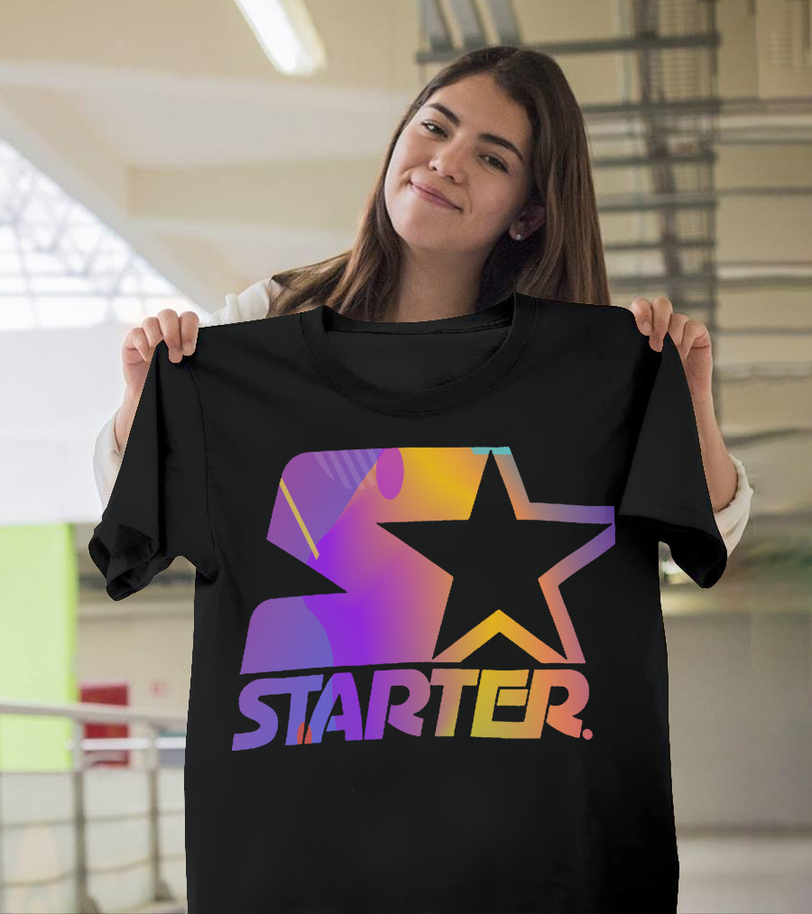 Starter Gradient Star Logo Multicolor T-Shirt