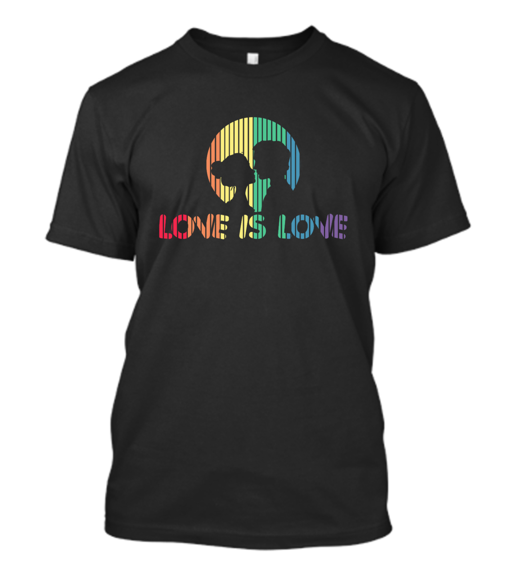 Adorable Love Is Love Colorful Rainbow T-Shirt