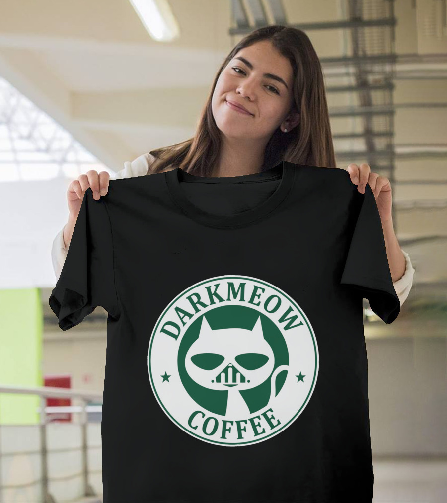 Darkmeow Coffee Darth Cat T-Shirt