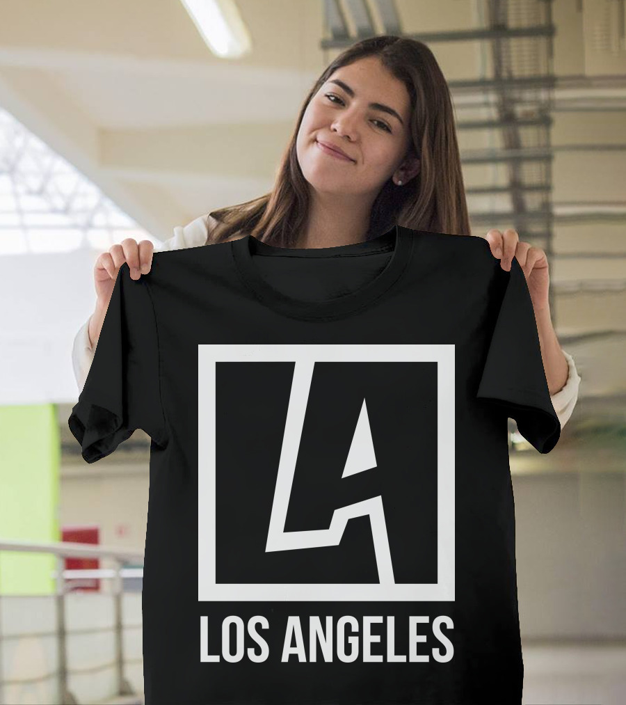 LA Los Angeles Bold Minimalist Block T-Shirt