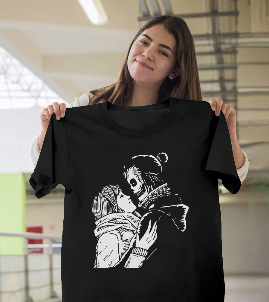Dance With The Devil Skeleton Embrace T-Shirt