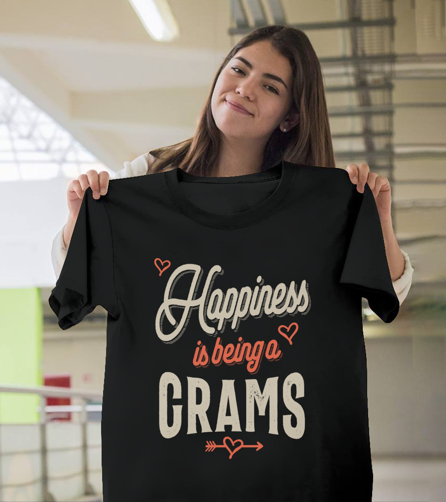 Happiness Is Being A Grams with Hearts and Arrow T-Shirt