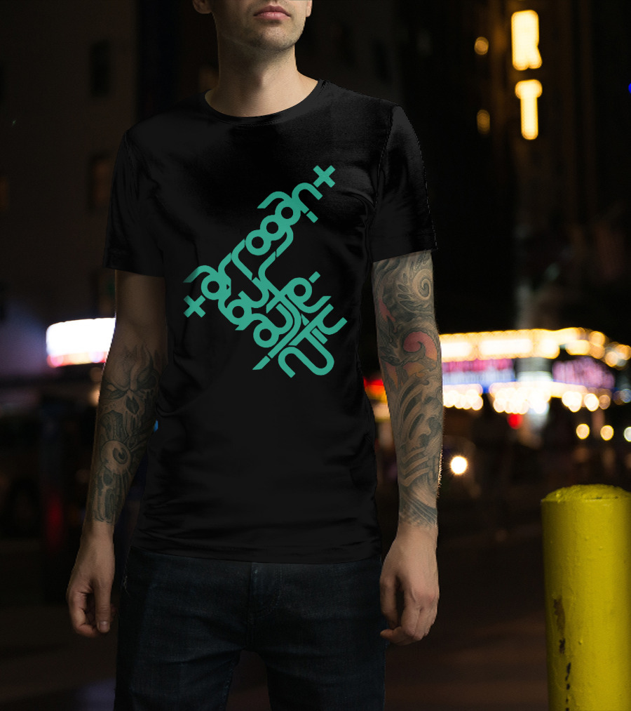 Arrogant But Authentic Geometric Typography T-Shirt