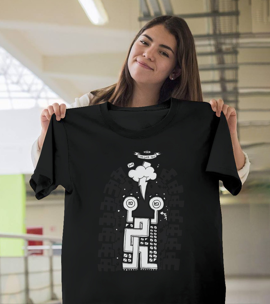 I’ve Lost You Lightning Cloud Robot Maze T-Shirt