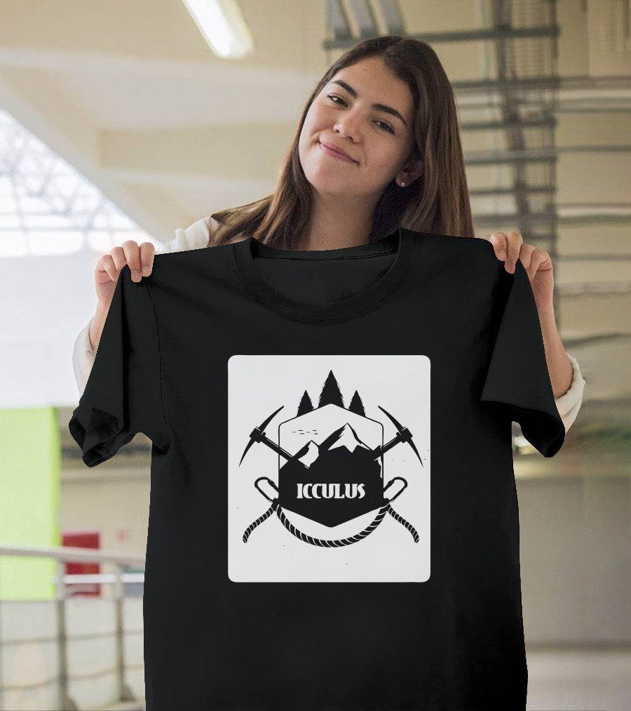 Icculus Mountain Adventure Peaks and Ice Axes T-Shirt