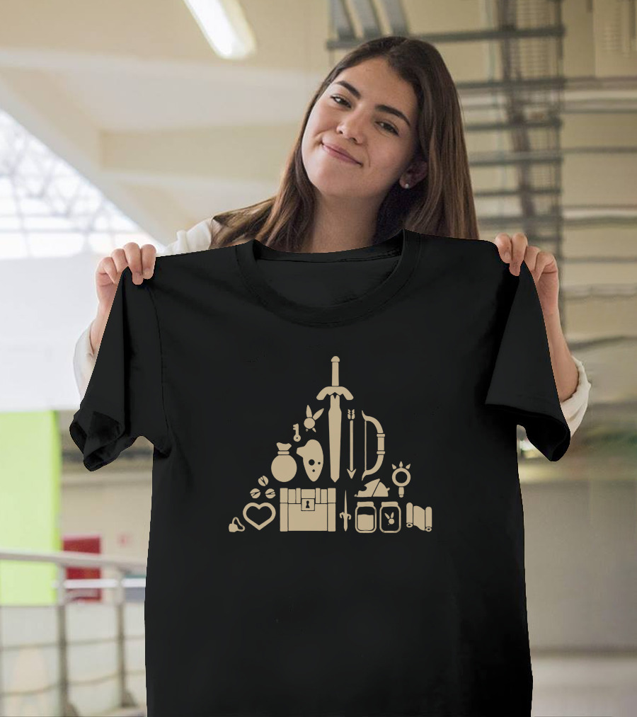 Trifarce Legend Adventure Icons Collection T-Shirt