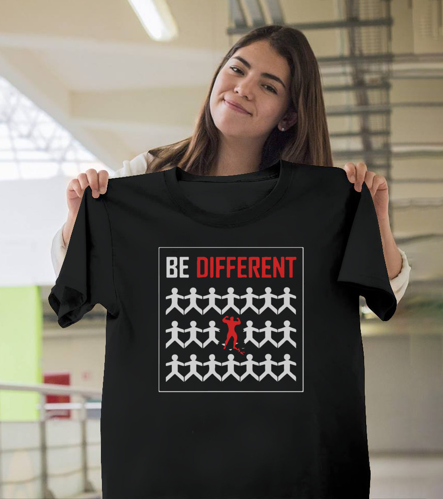 Be Different Standout Figure Among Identical White Figures T-Shirt