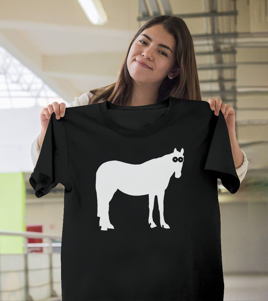 Staring Horse with Bold Black Eyes T-Shirt