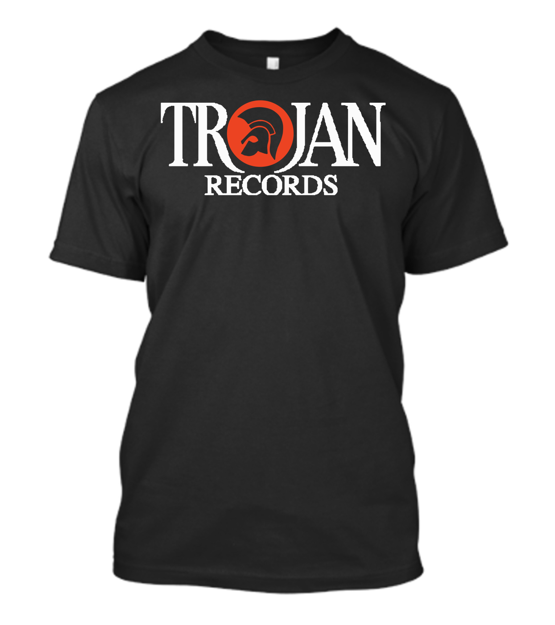 Trojan Records Brand Iconic Logo Featuring Bold Text With Classic Helmet T-Shirt