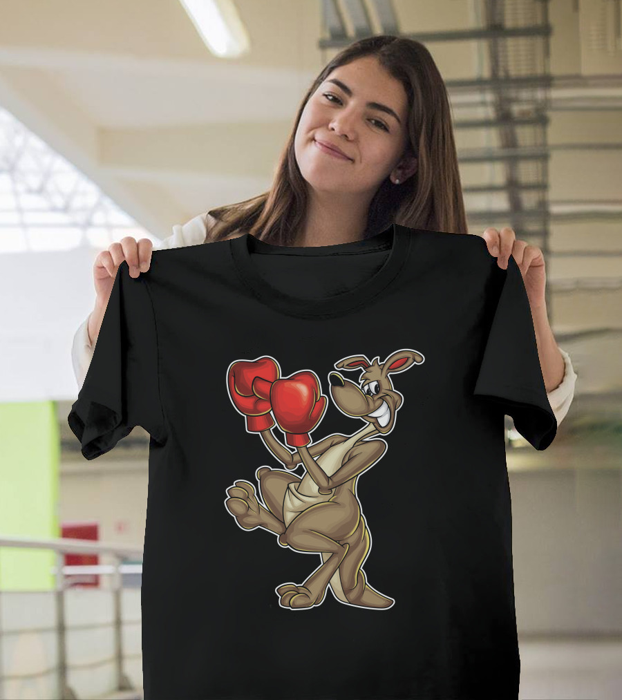 Boxing Kangaroo with Red Gloves T-Shirt