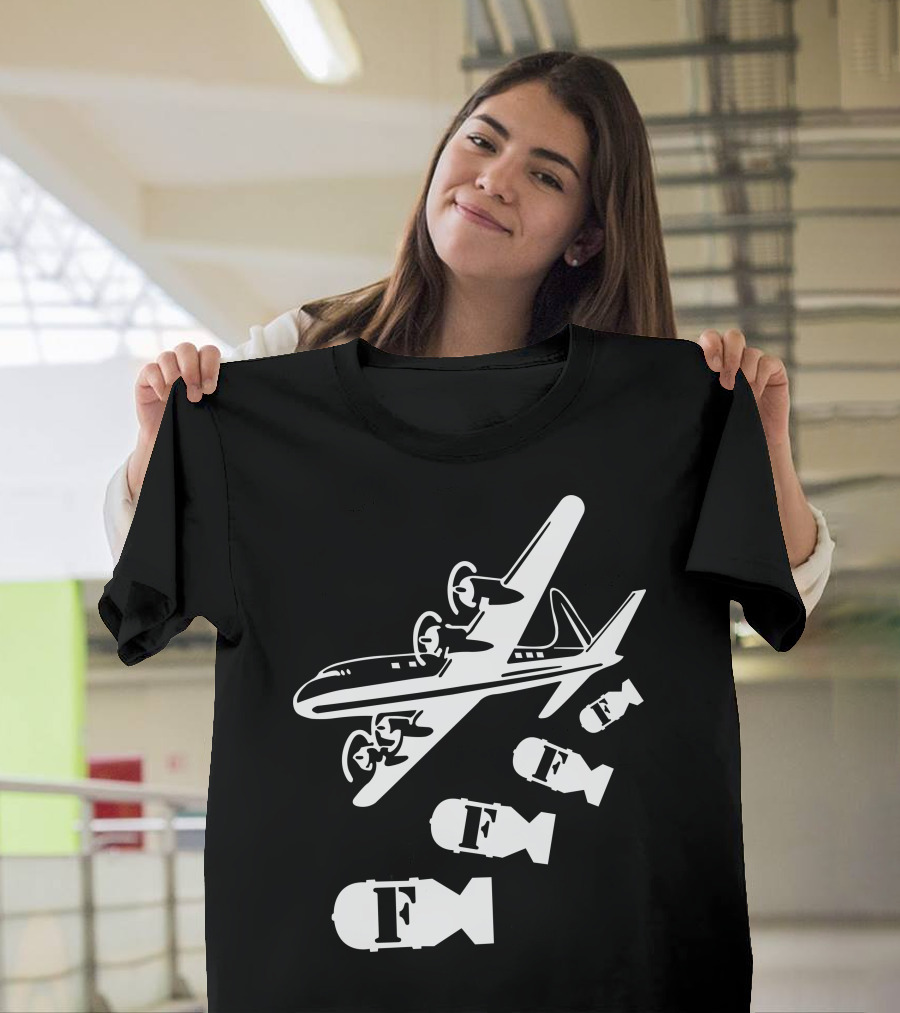 Dropping F Bombs Airplane T-Shirt