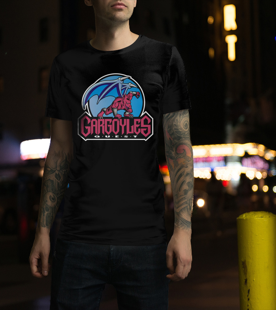 Gargoyles Quest Featuring Red Winged Creature T-Shirt