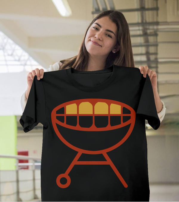 Grill Mouth Visual Barbecue Teeth Fusion T-Shirt
