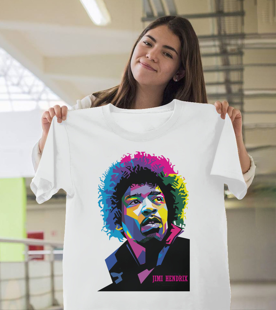 Jimi Hendrix Colorful Pop T-Shirt