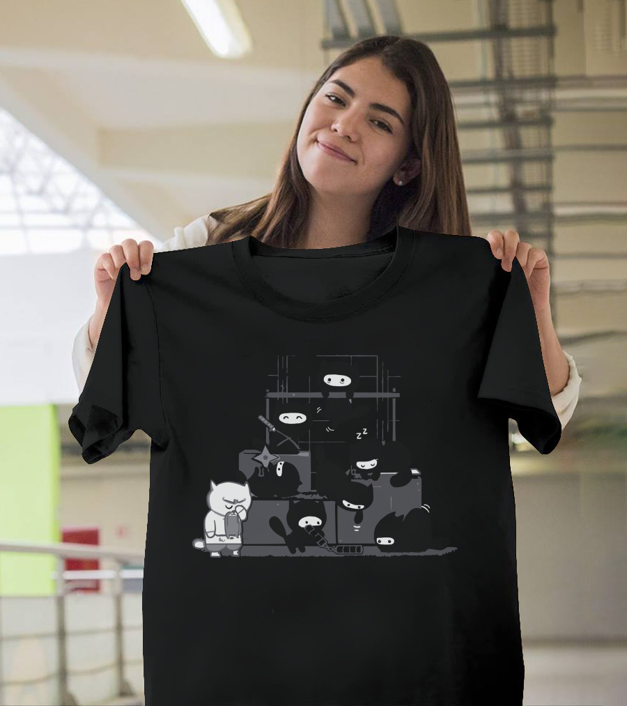 Much You Have To Learn Cat Ninjas Playing Instruments T-Shirt