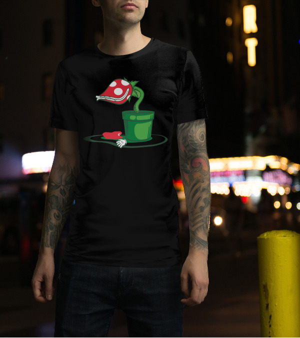 Spicy Italian Meatball Piranha Plant Mario Parody Bowser's Minion T-Shirt
