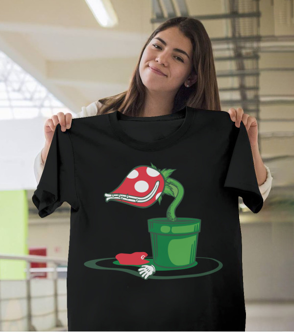 Spicy Italian Meatball Piranha Plant Mario Parody Bowser's Minion T-Shirt