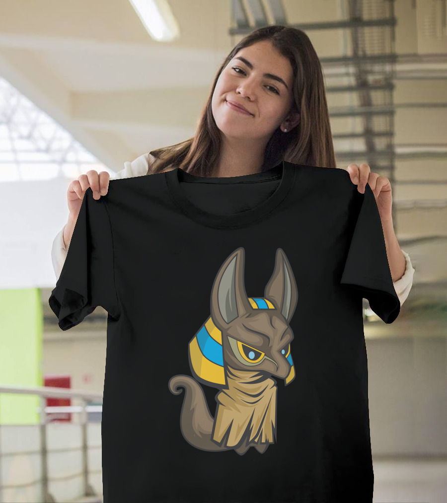 Litle Anubis Egyptian God Iconic Headpiece T-Shirt