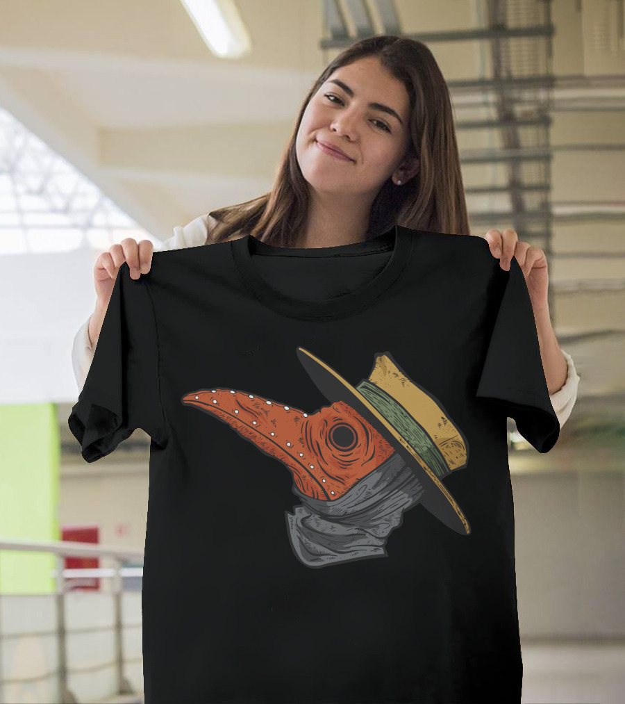 Mask Of Death Plague Doctor Hat and Beak T-Shirt