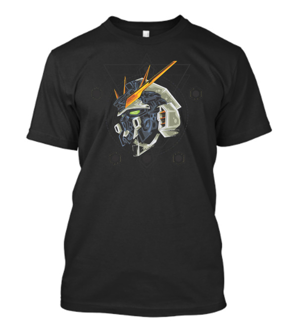 Robot Warrior Head Mecha Samurai Visor T-Shirt