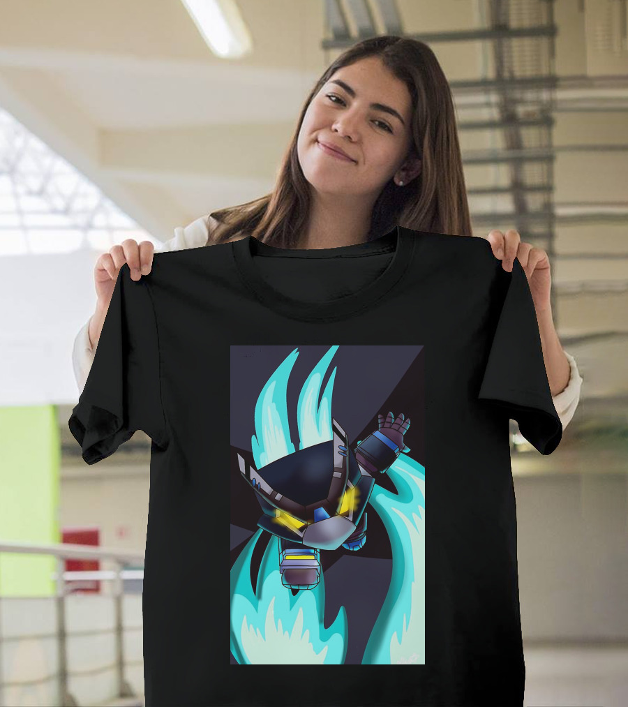 Mega Man-Inspired Fusion Burst Character T-Shirt