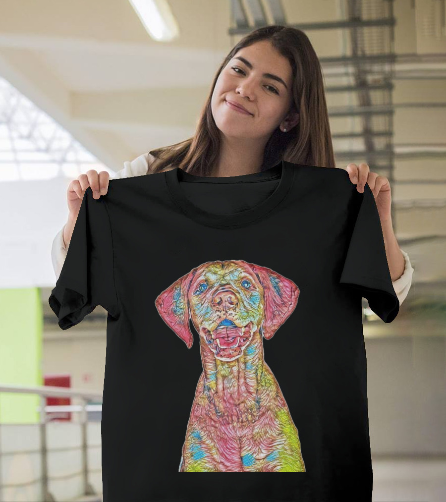 A Close Colorful Dog T-Shirt