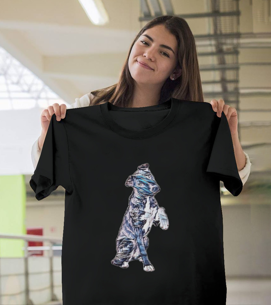 A Pretty Brindle Coated Mount Blue Artistic Dog T-Shirt