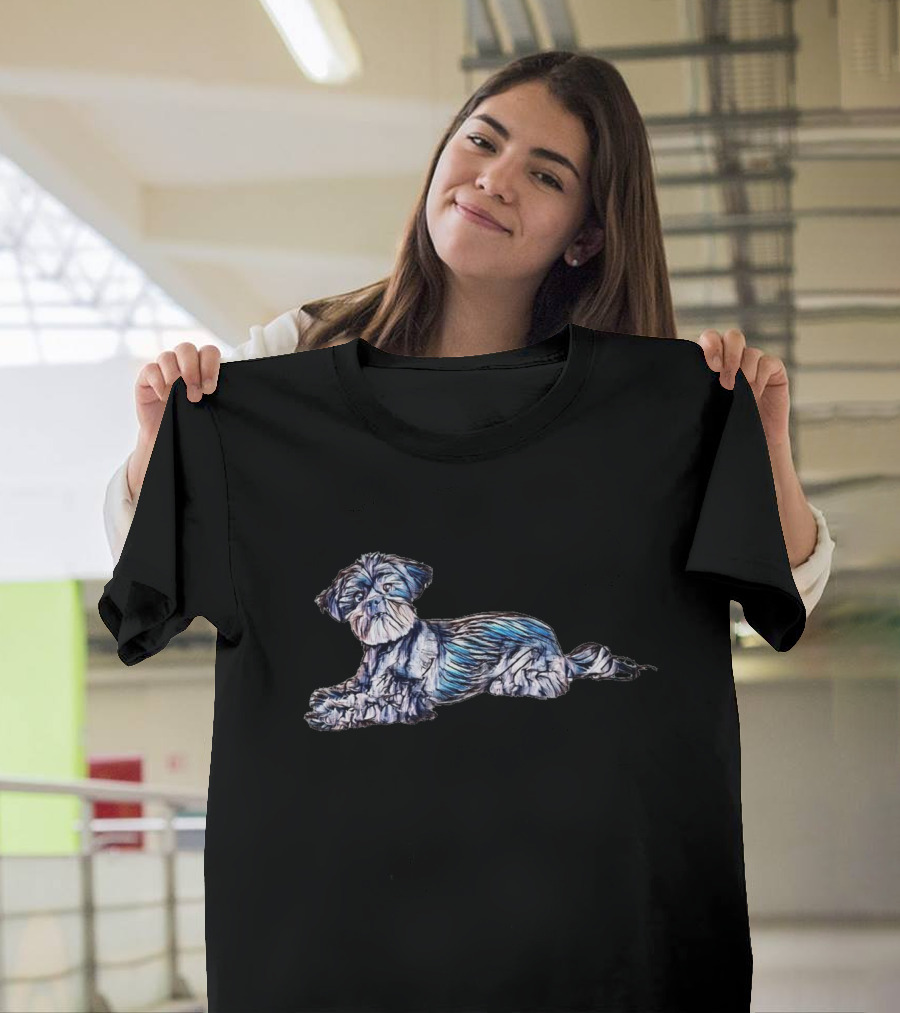 An Attentive Mixed Breed Small Dog T-Shirt