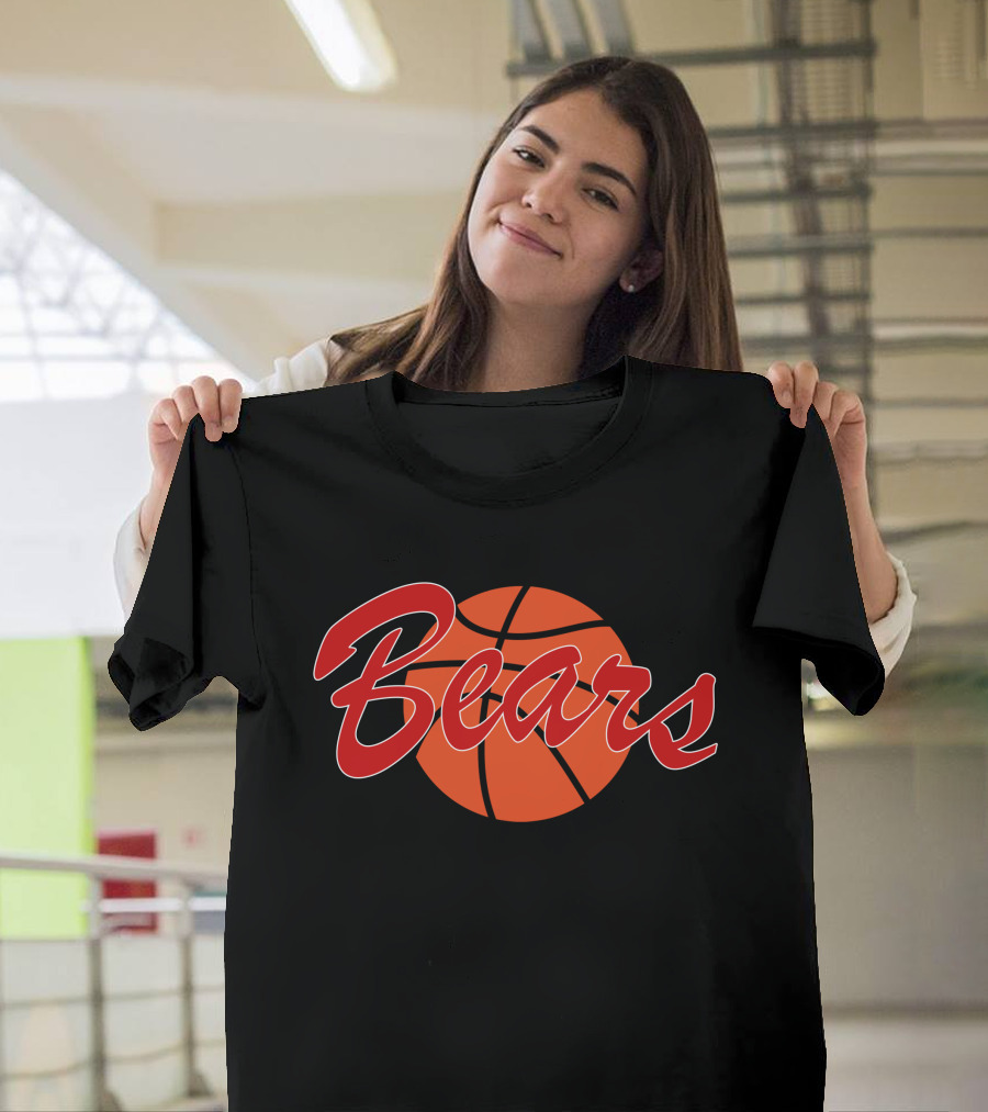 Bears Basketball Team Spirit Orange Ball T-Shirt