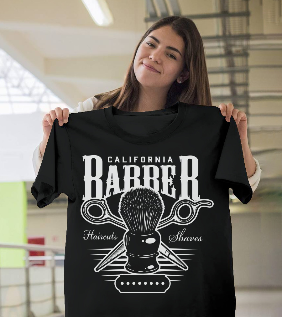 California Barber Haircuts Shaves T-Shirt
