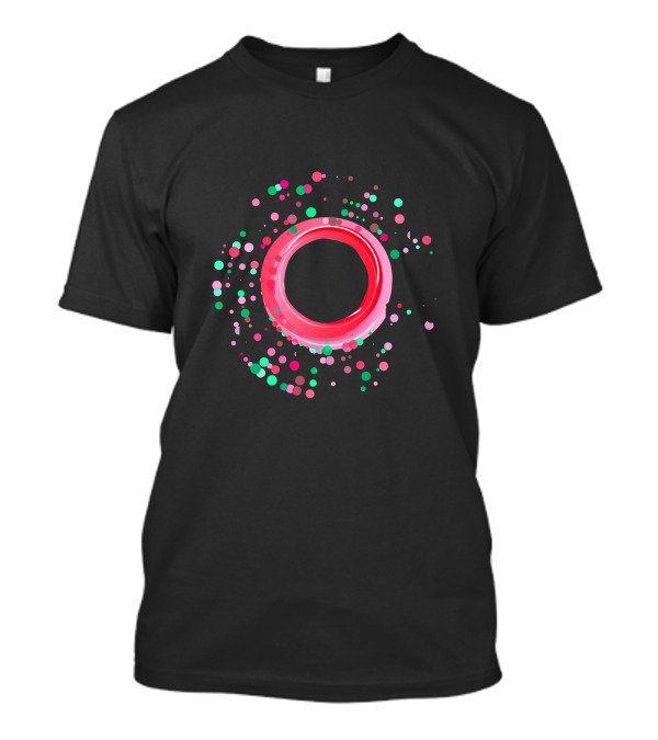 Unique Vector Circle With Colorful Dots T-Shirt