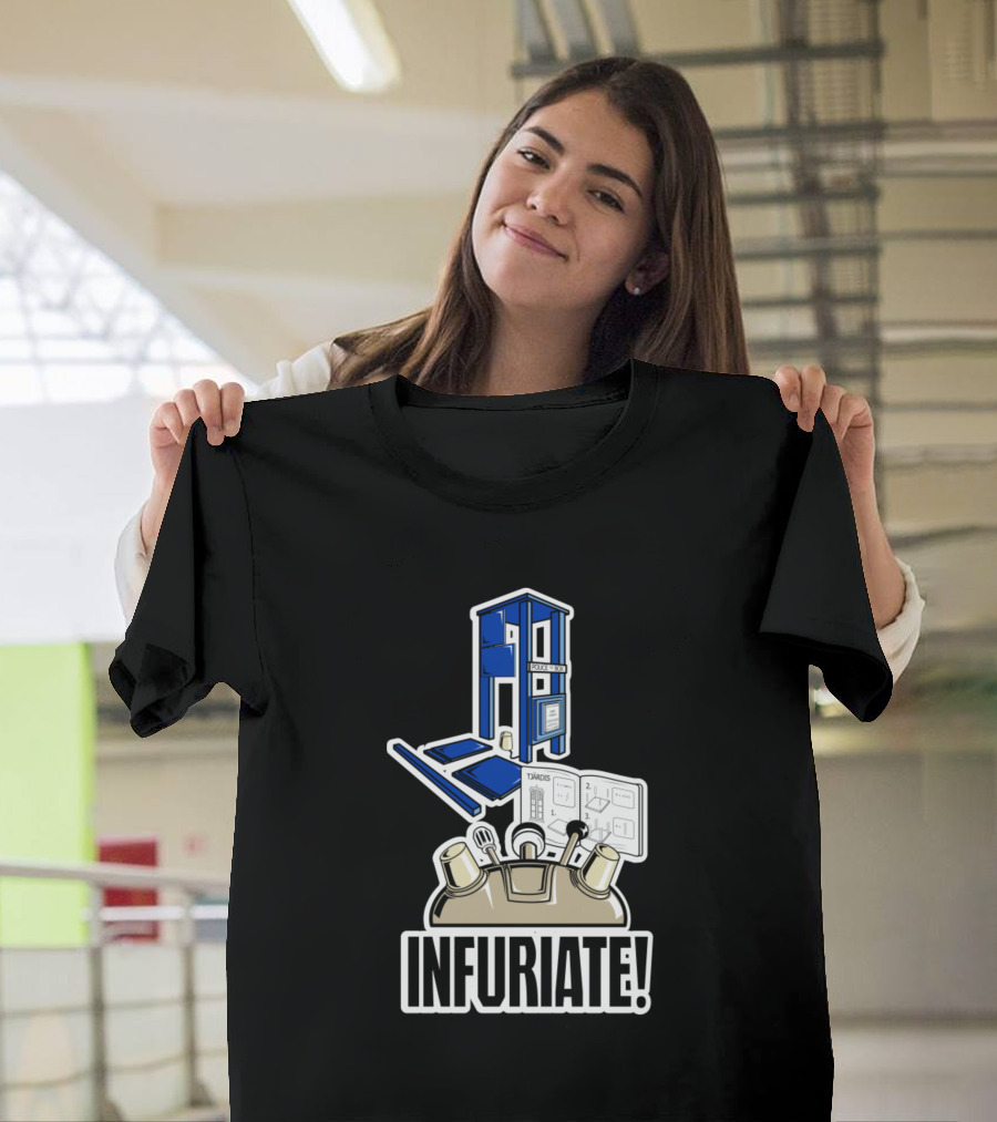 INFURIATE DALEK IKEA TARDIS T-Shirt