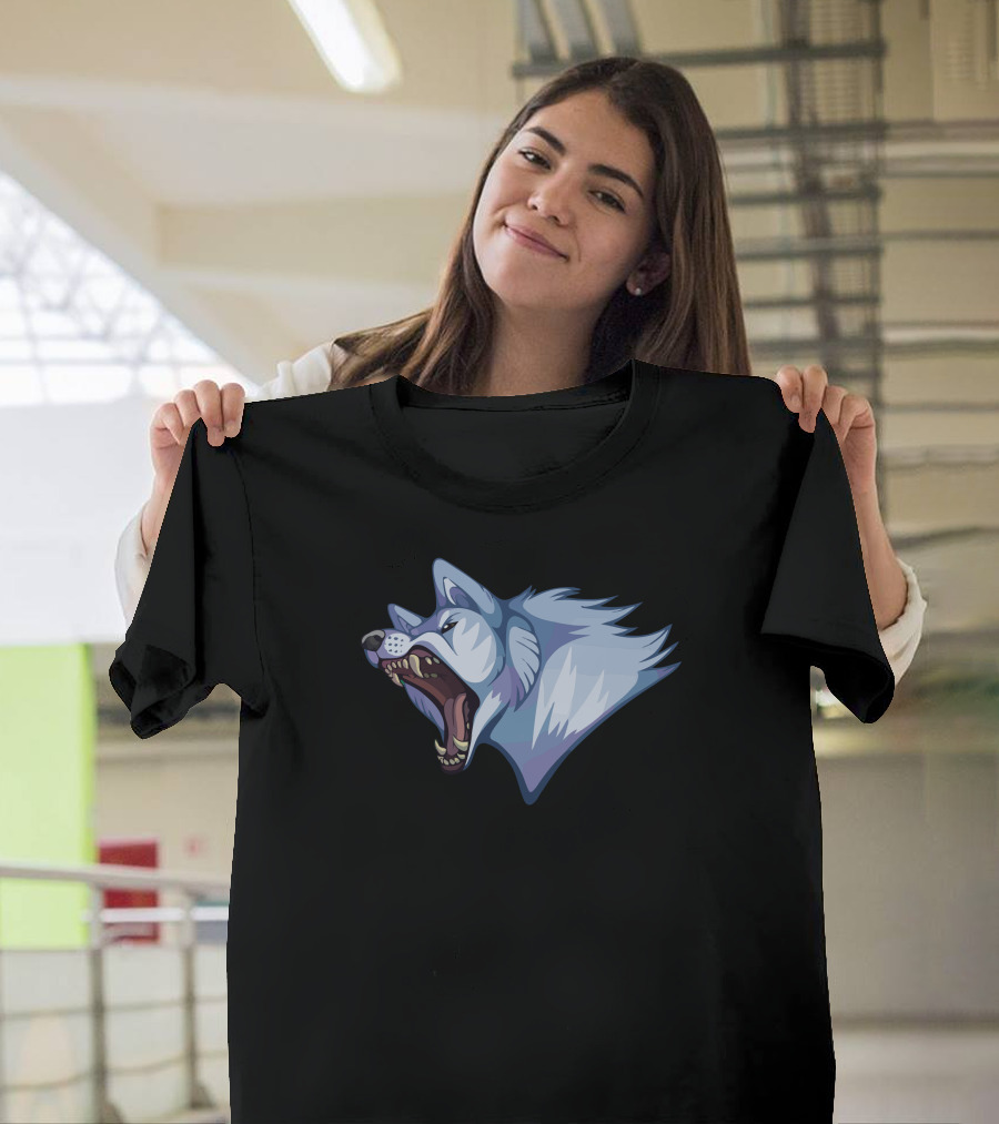 Ginga Densetsu Weed Orion Bella Fierce Wolf Head T-Shirt