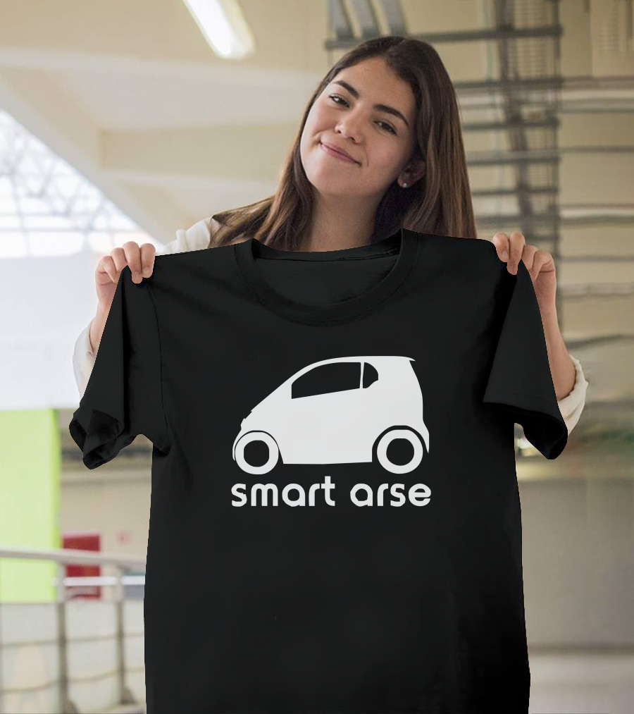 Smart Arse White Car T-Shirt