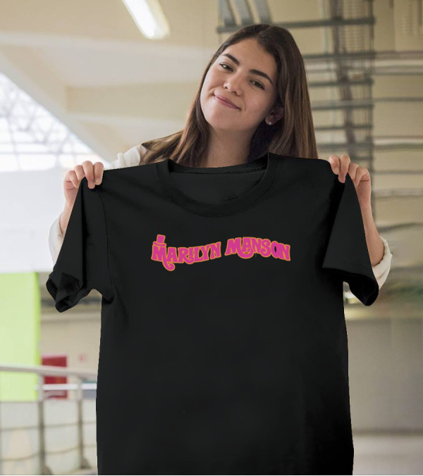 Marilyn Manson Psychedelic Pink T-Shirt