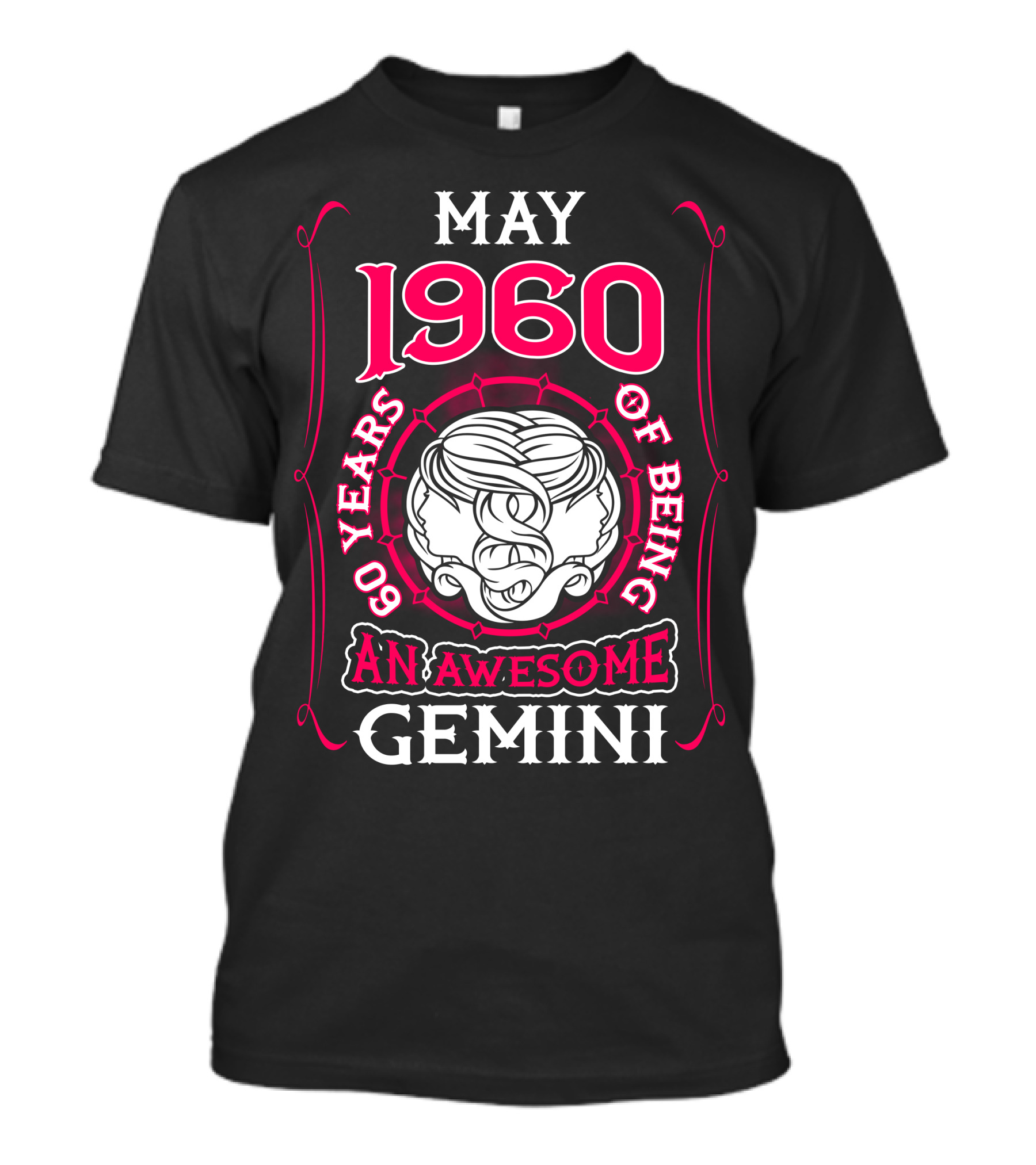 May 1960 60 Years Of Being An Awesome Gemini T-Shirt