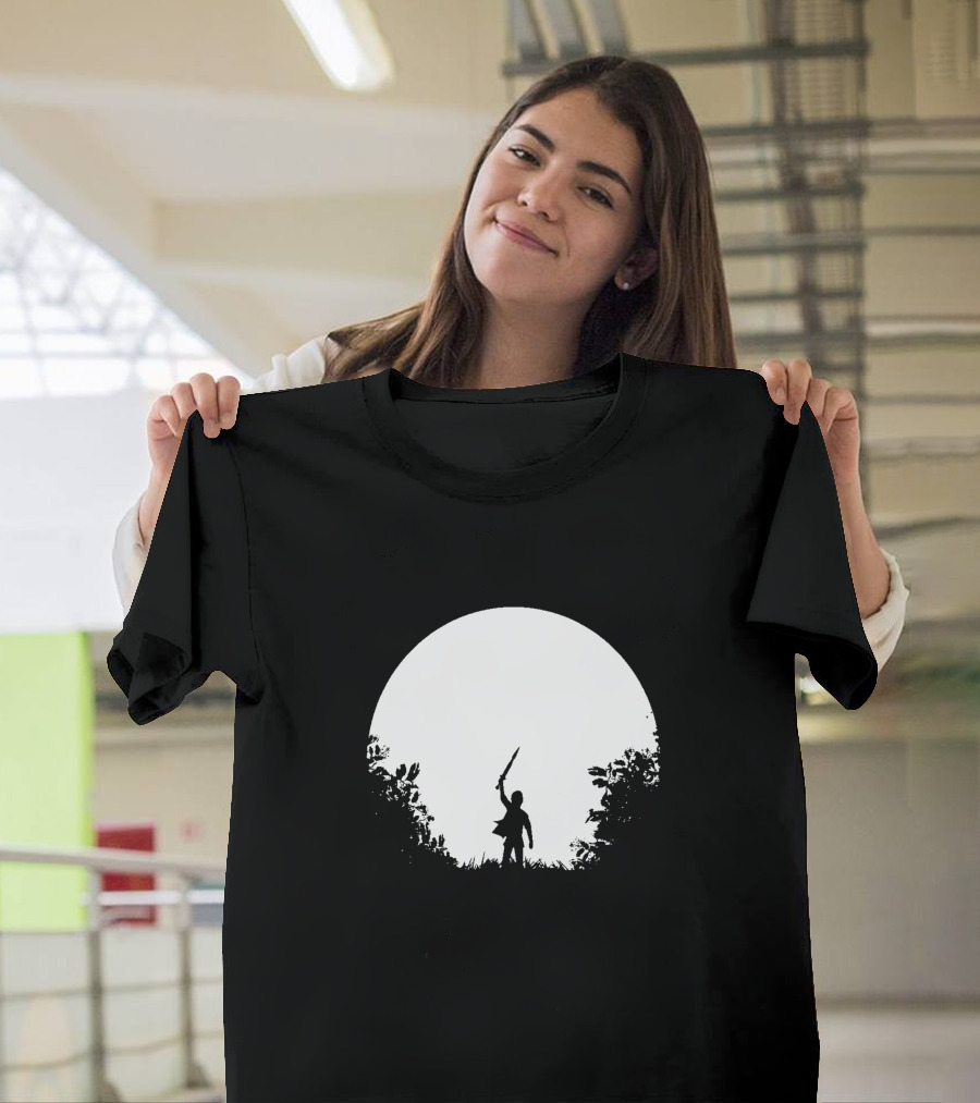 Wander In Moon Sword Silhouette Adventure T-Shirt