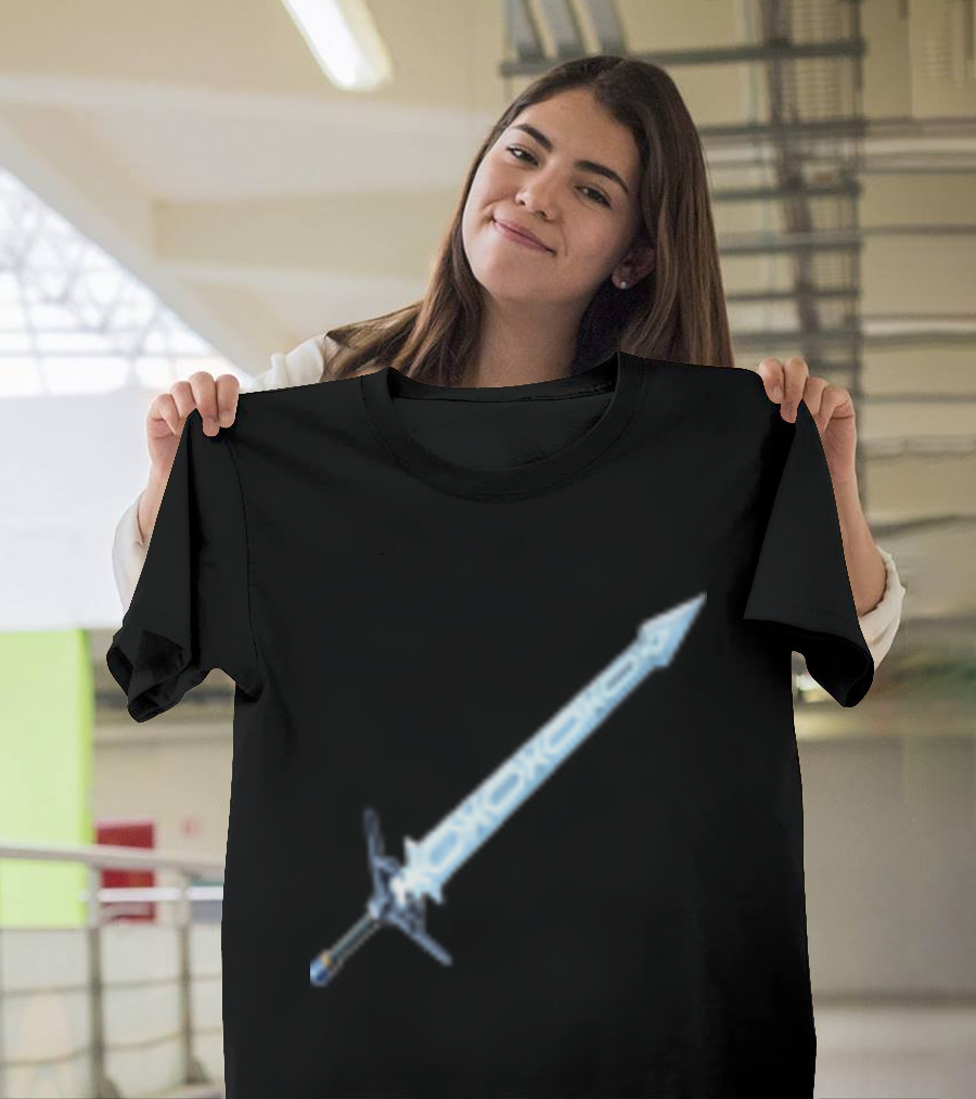 Frostblade Sword Icon Gaming Merchandise T-Shirt