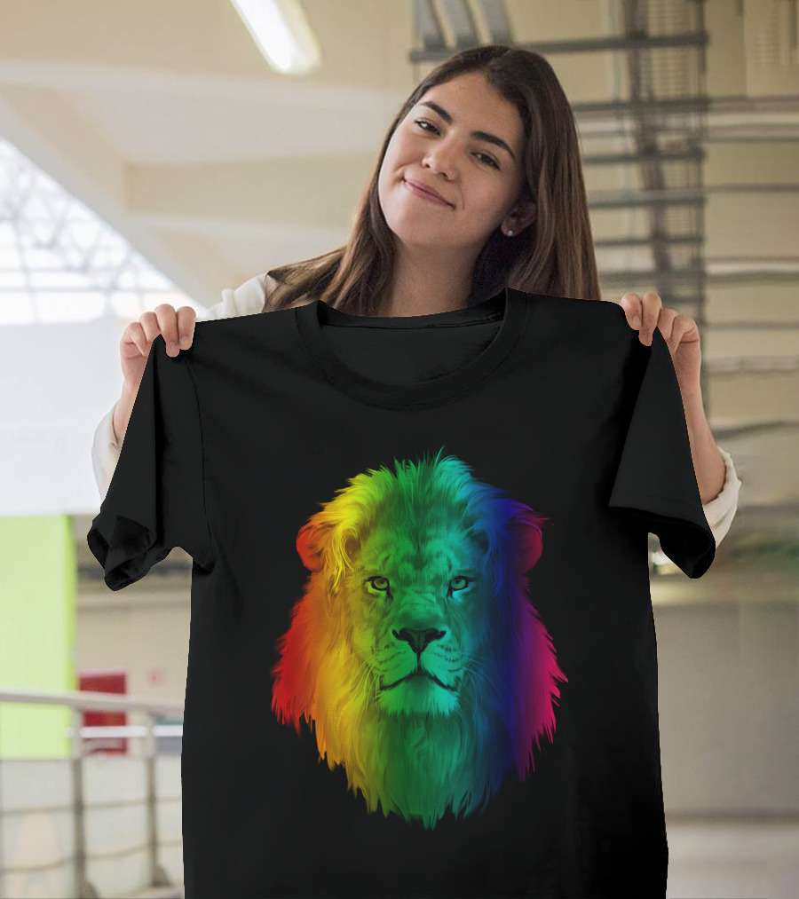LGBT Rainbow Lion T-Shirt